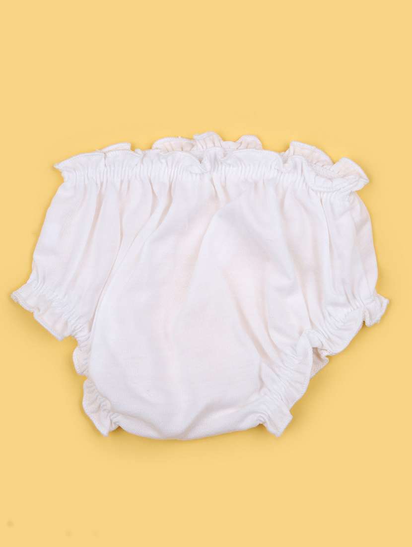 girls printed square neck frock with bloomer - 21973927 -  Standard Image - 3