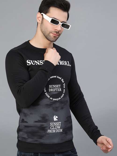 men printed long sleeve sweatshirt - 21974260 -  Standard Image - 0