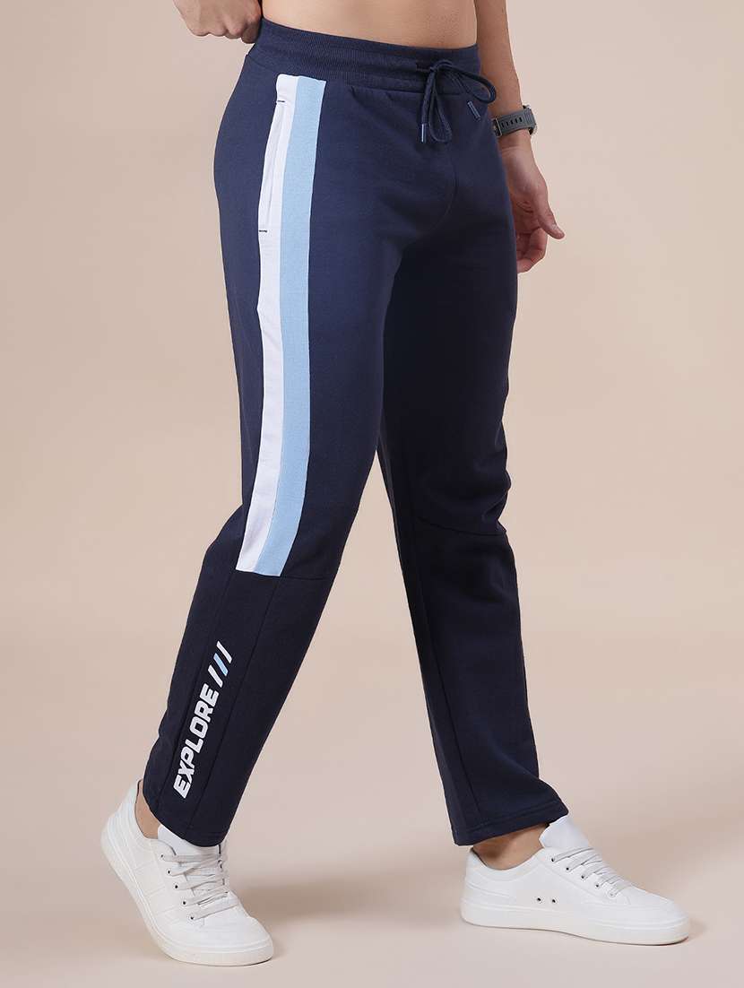 men side taped mid rise full length track pant - 21974367 -  Standard Image - 5