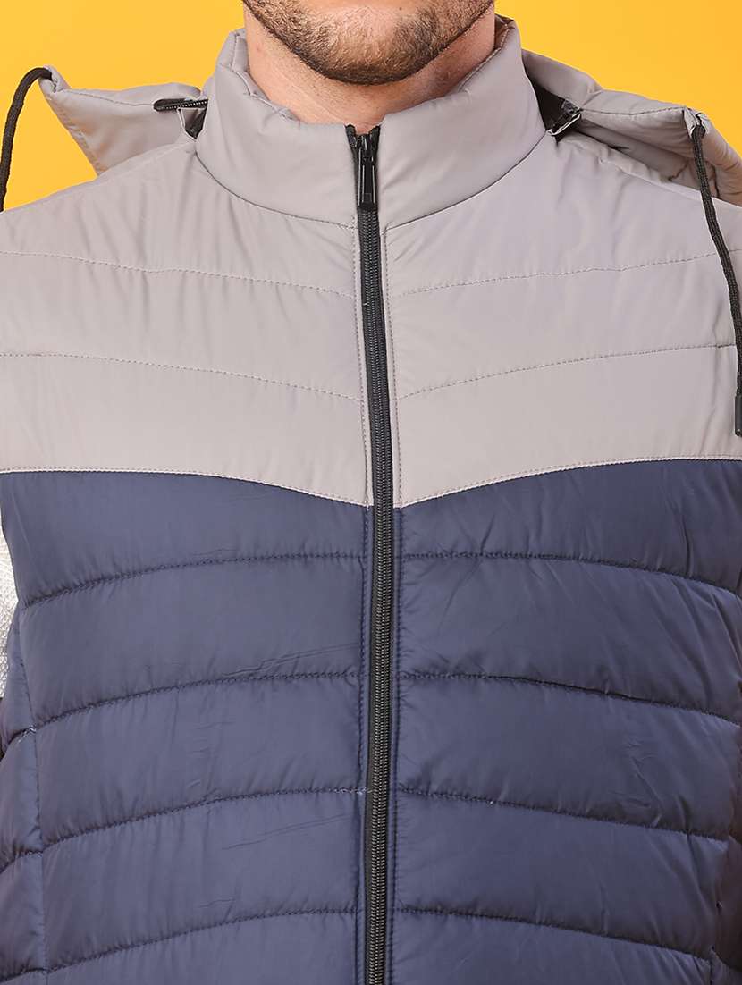 men color block sleeveless lightweight puffer jacket - 21974441 -  Standard Image - 5