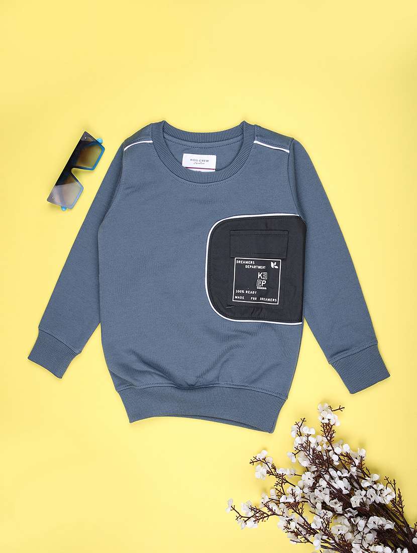 boys placement print long sleeve sweatshirt