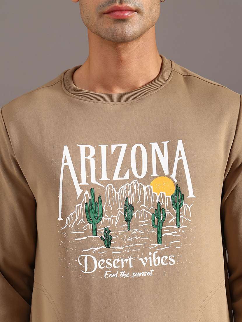 men printed long sleeve sweatshirt - 21974587 -  Standard Image - 5