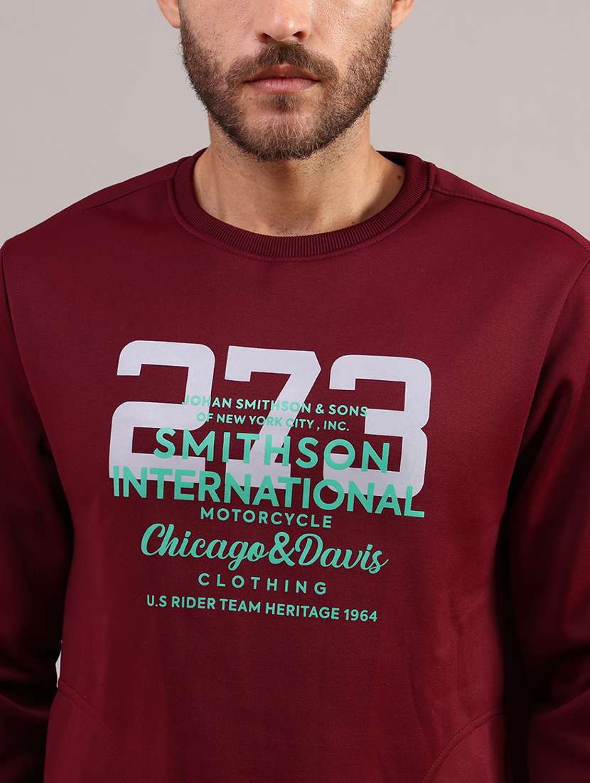 men typographic long sleeve regular fit sweatshirt - 21974588 -  Standard Image - 5
