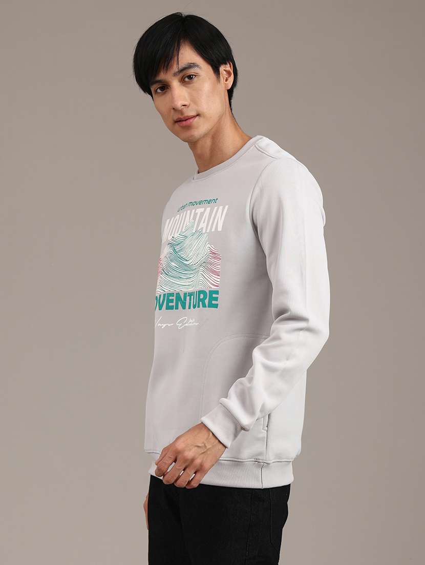 men printed long sleeve regular fit sweatshirt - 21974589 -  Standard Image - 3