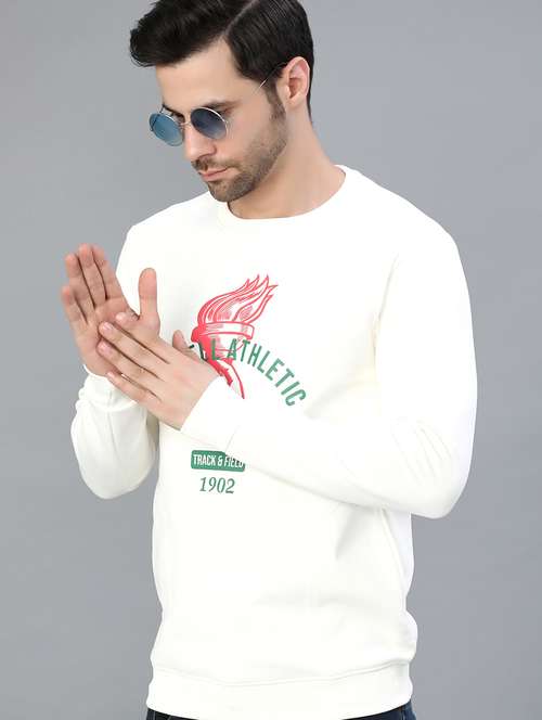 men printed long sleeve sweatshirt - 21974590 -  Standard Image - 0