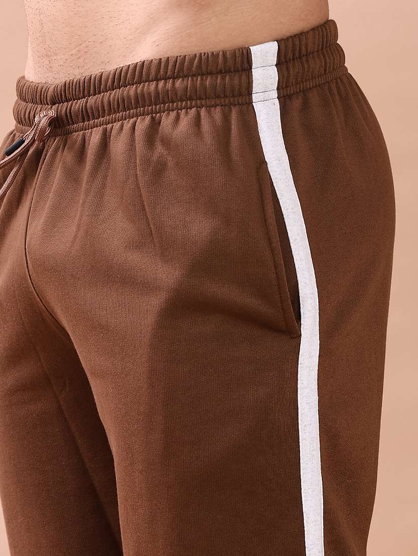 men solid mid rise full length track pant - 21974706 -  Standard Image - 5