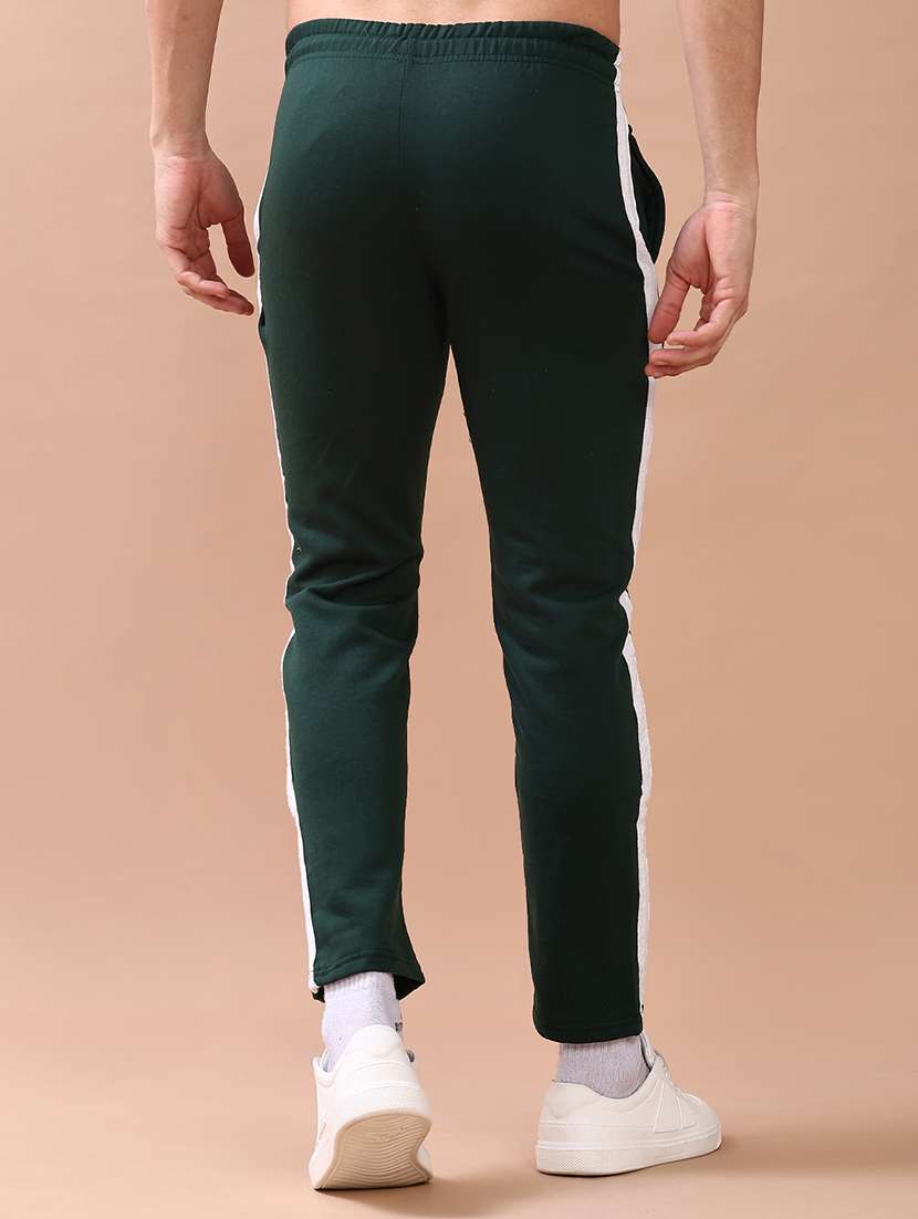 men solid mid rise full length track pant - 21974708 -  Standard Image - 3