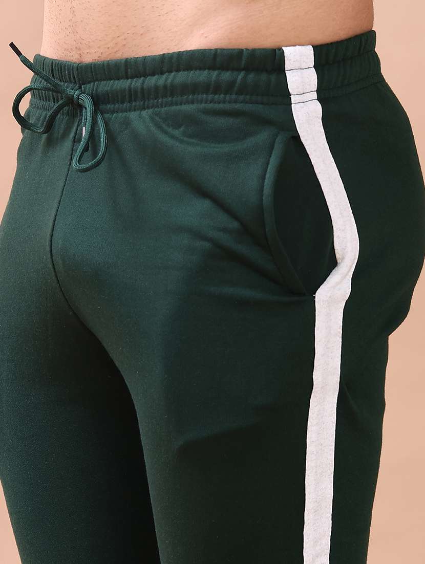 men solid mid rise full length track pant - 21974708 -  Standard Image - 5