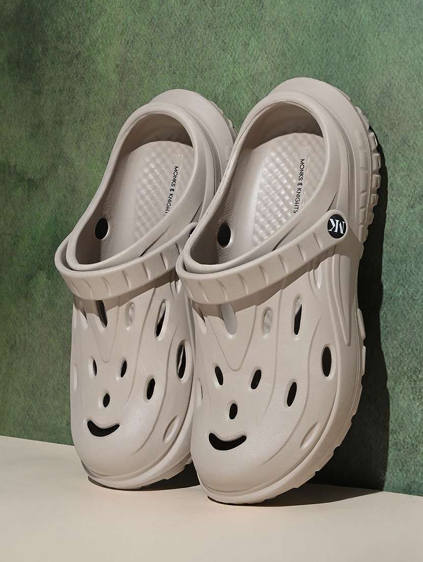 men beige solid crocs  - 21974849 -  Zoom Image - 0