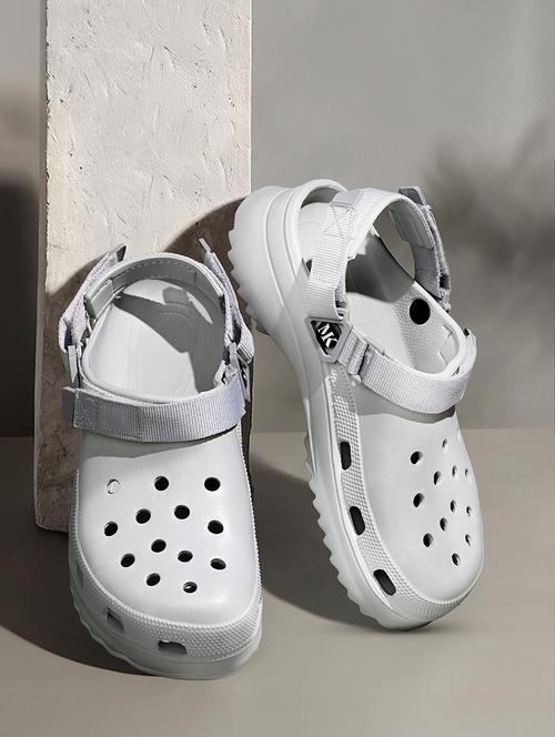 men grey solid crocs - 21974853 - Standard Image - 0