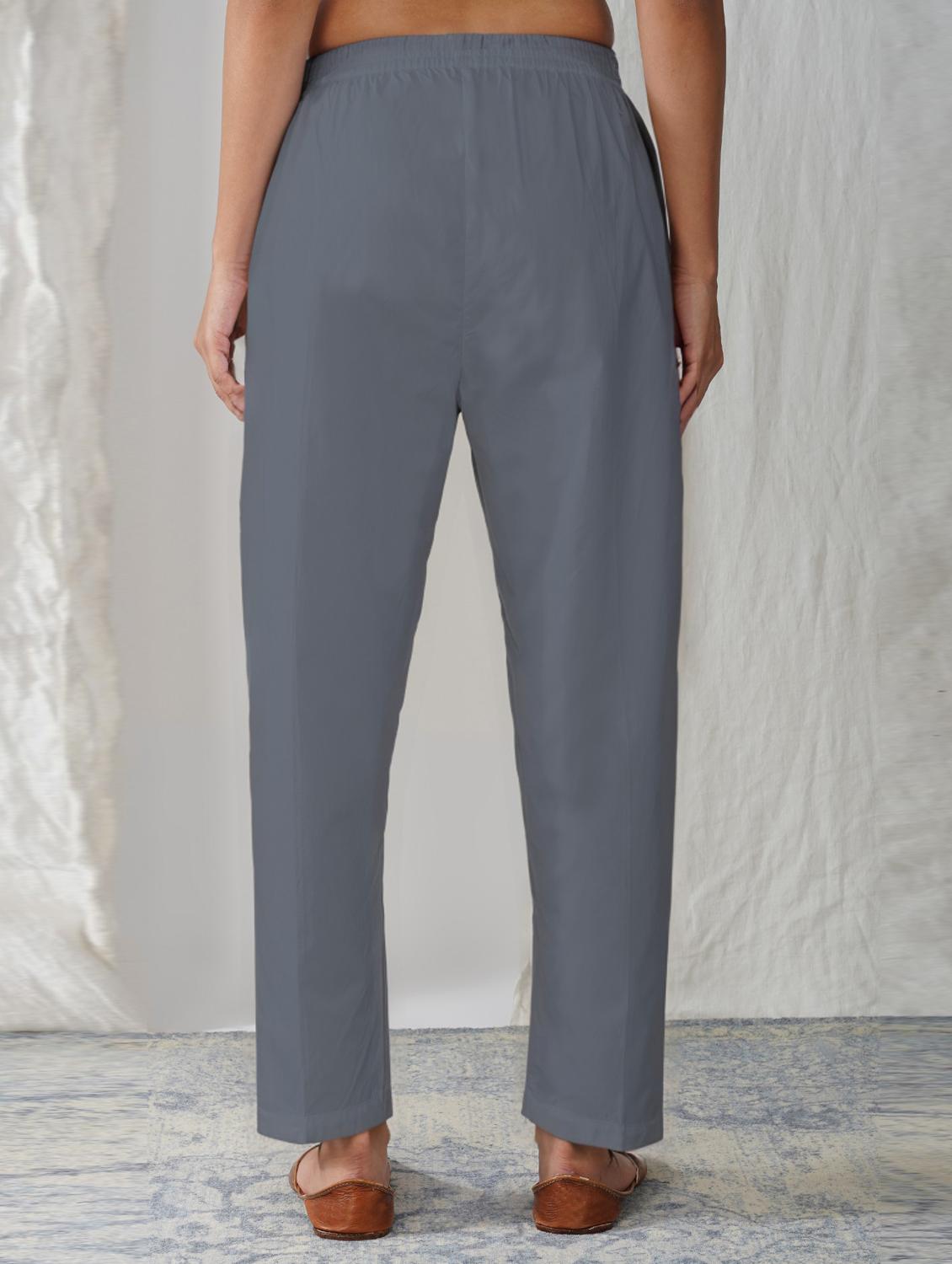 women solid mid rise ankle length tapered pant - 21975002 - Standard Image - 3
