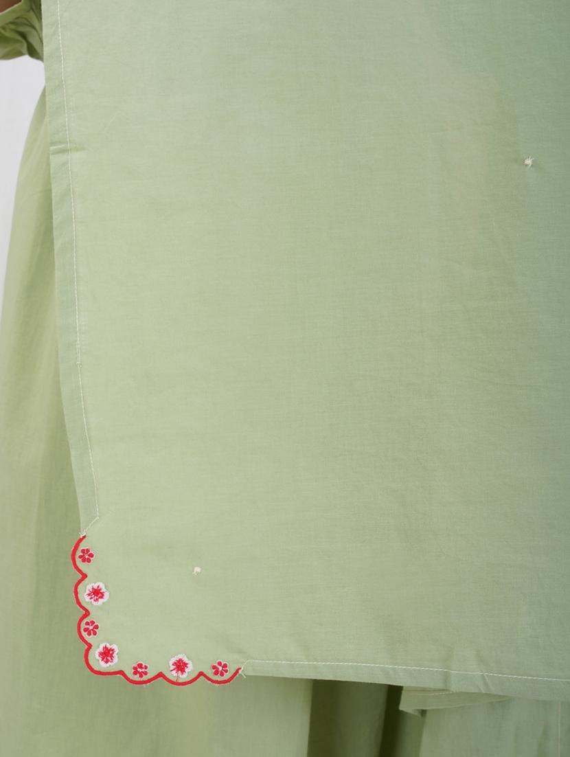 women three quarter sleeve kurta pant with dupatta set - 21975065 - Standard Image - 5
