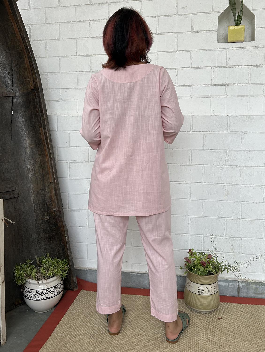 women three quarter sleeve ethnic co-ord set - 21975098 - Standard Image - 3