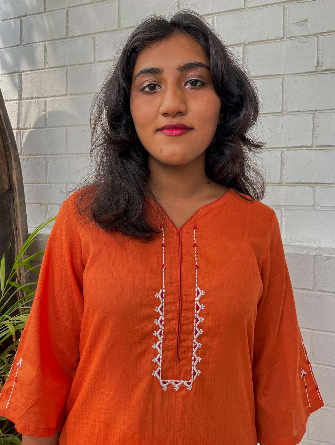 women three quarter sleeve kurta pant with dupatta set - 21975195 -  Standard Image - 5