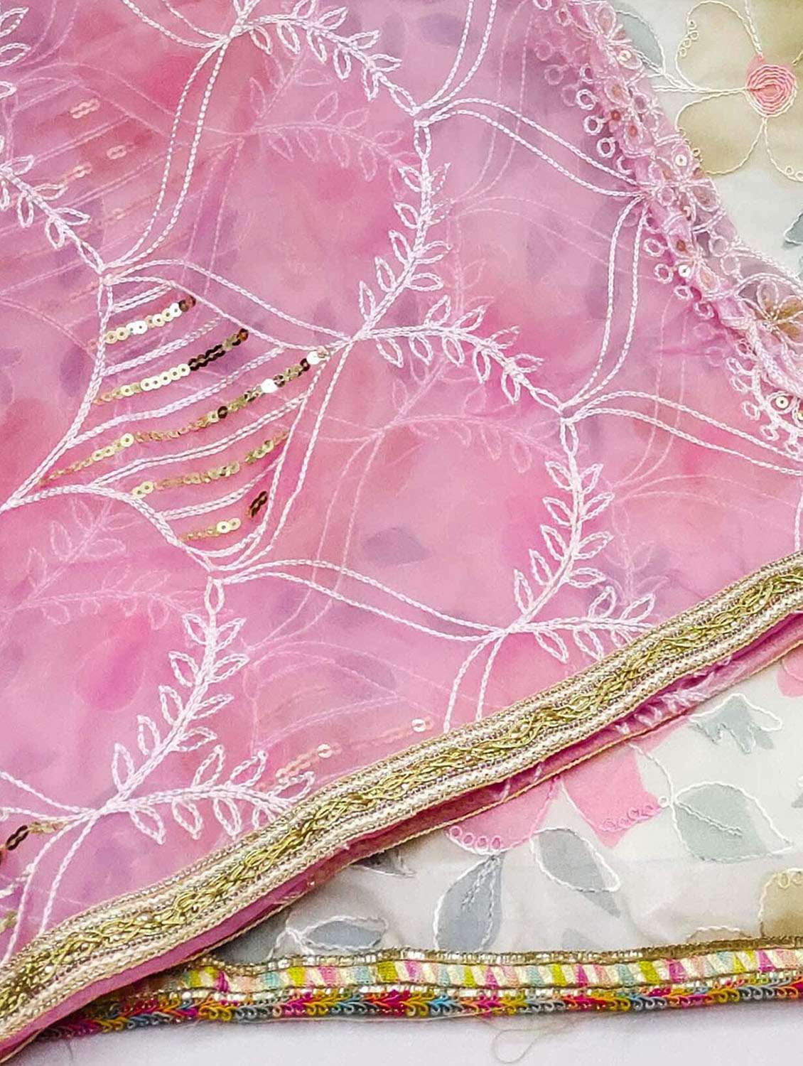 women floral embroidered unstitched suit set - 21975210 -  Standard Image - 3