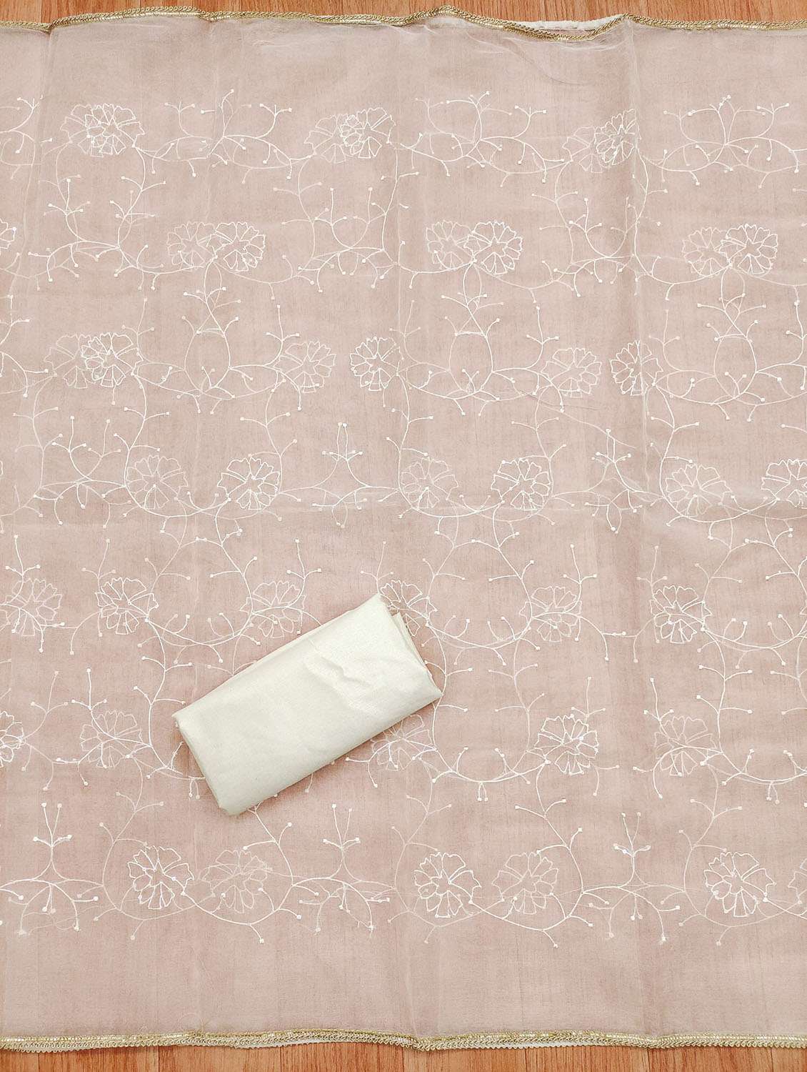 women floral embroidered unstitched suit set - 21975266 -  Standard Image - 3