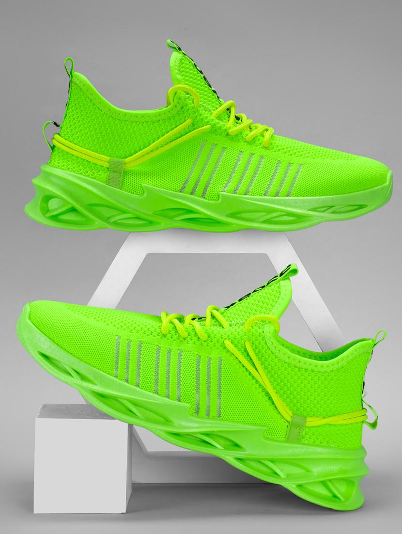 men green lace up sneaker - 21975369 -  Zoom Image - 0
