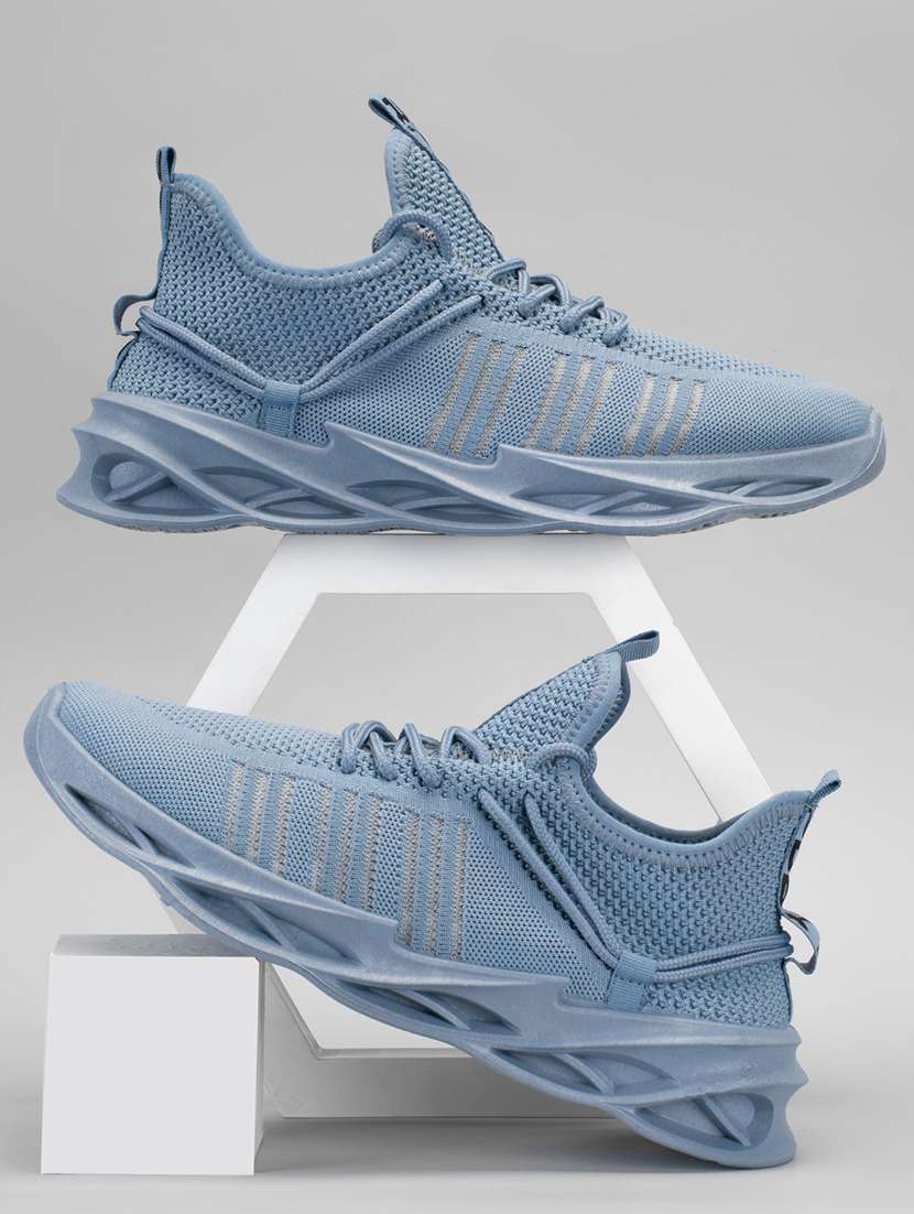 men blue lace up sneaker - 21975372 -  Zoom Image - 0