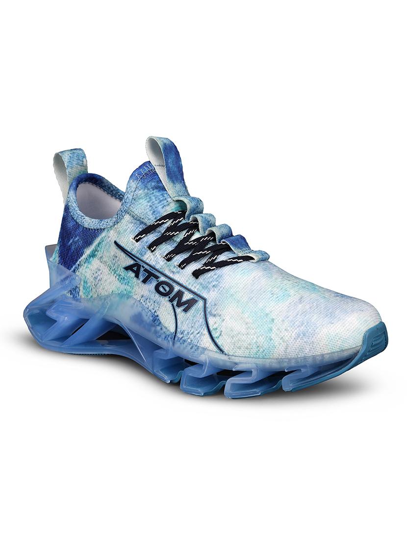 men blue lace up sneaker - 21975387 - Standard Image - 3