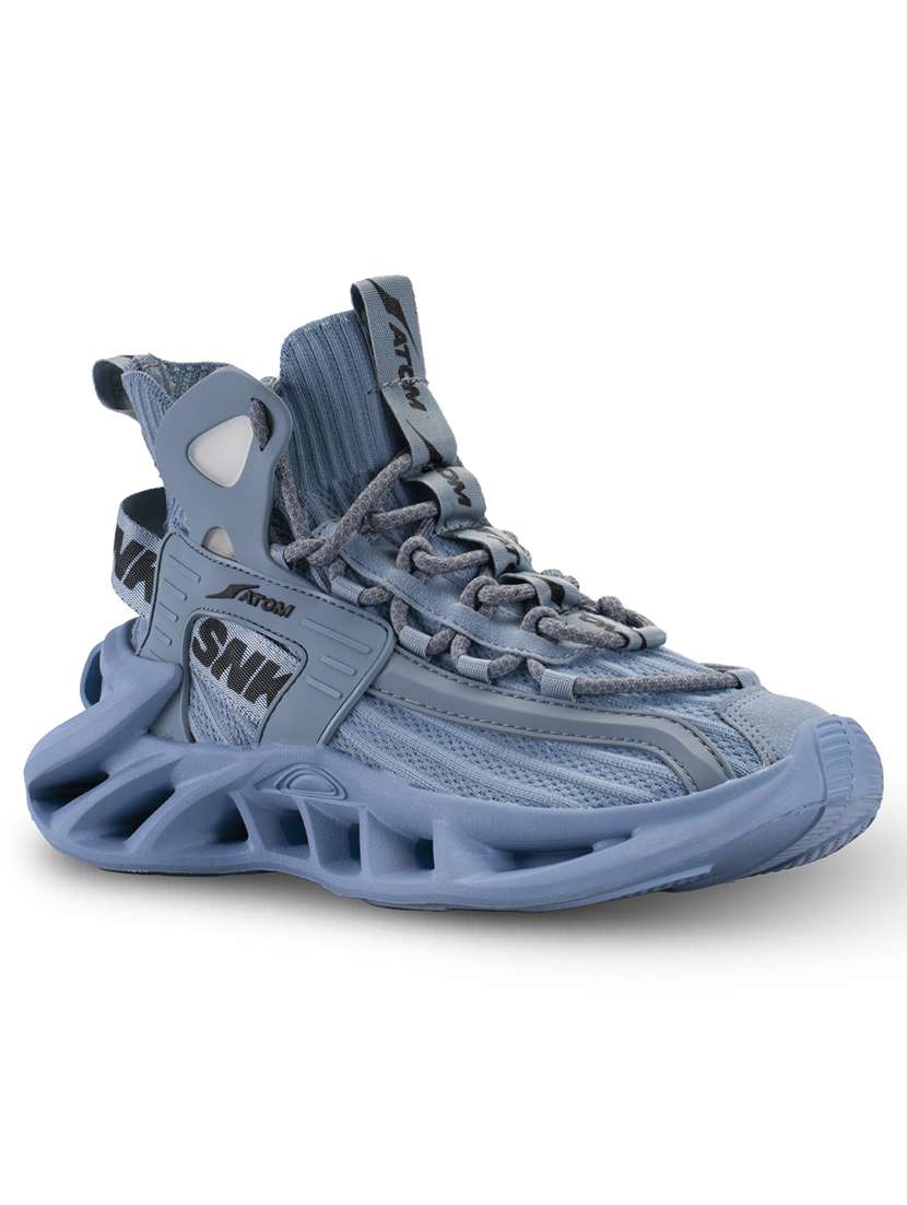 men blue lace up sneaker - 21975406 -  Standard Image - 3