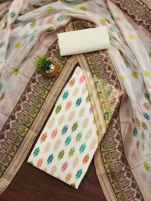 women printed unstitched suit set - 21975512 -  Standard Image - 0