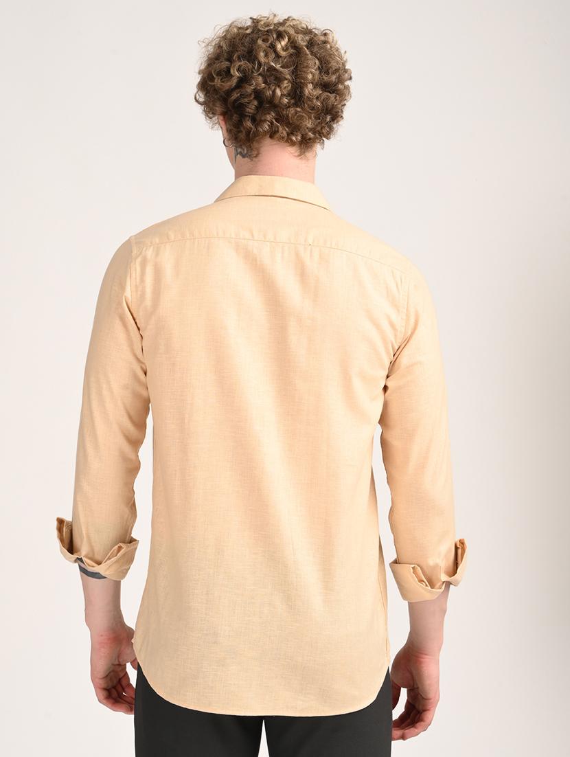 men solid long sleeve regular fit casual shirt - 21975528 - Standard Image - 3