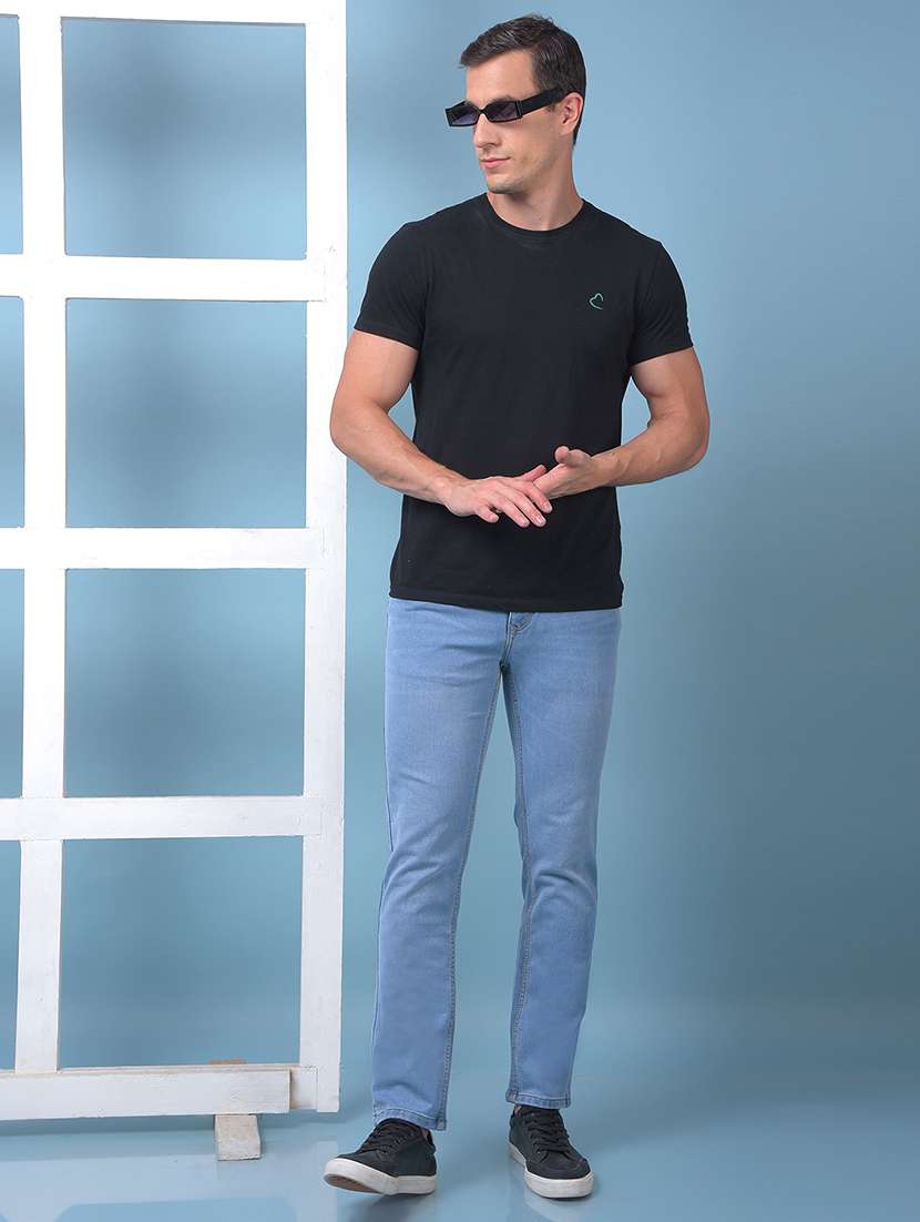 men washed low rise full length slim fit jeans - 21975640 - Standard Image - 5