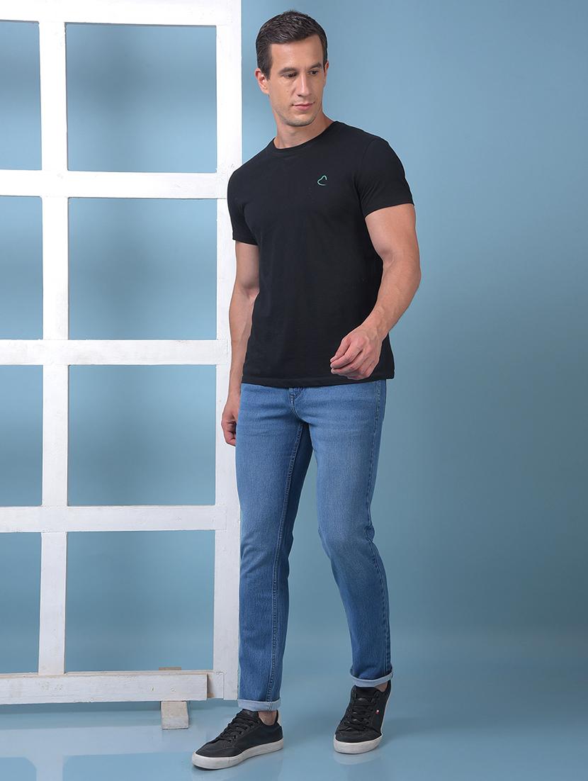 men washed low rise full length slim fit jeans - 21975641 - Standard Image - 5