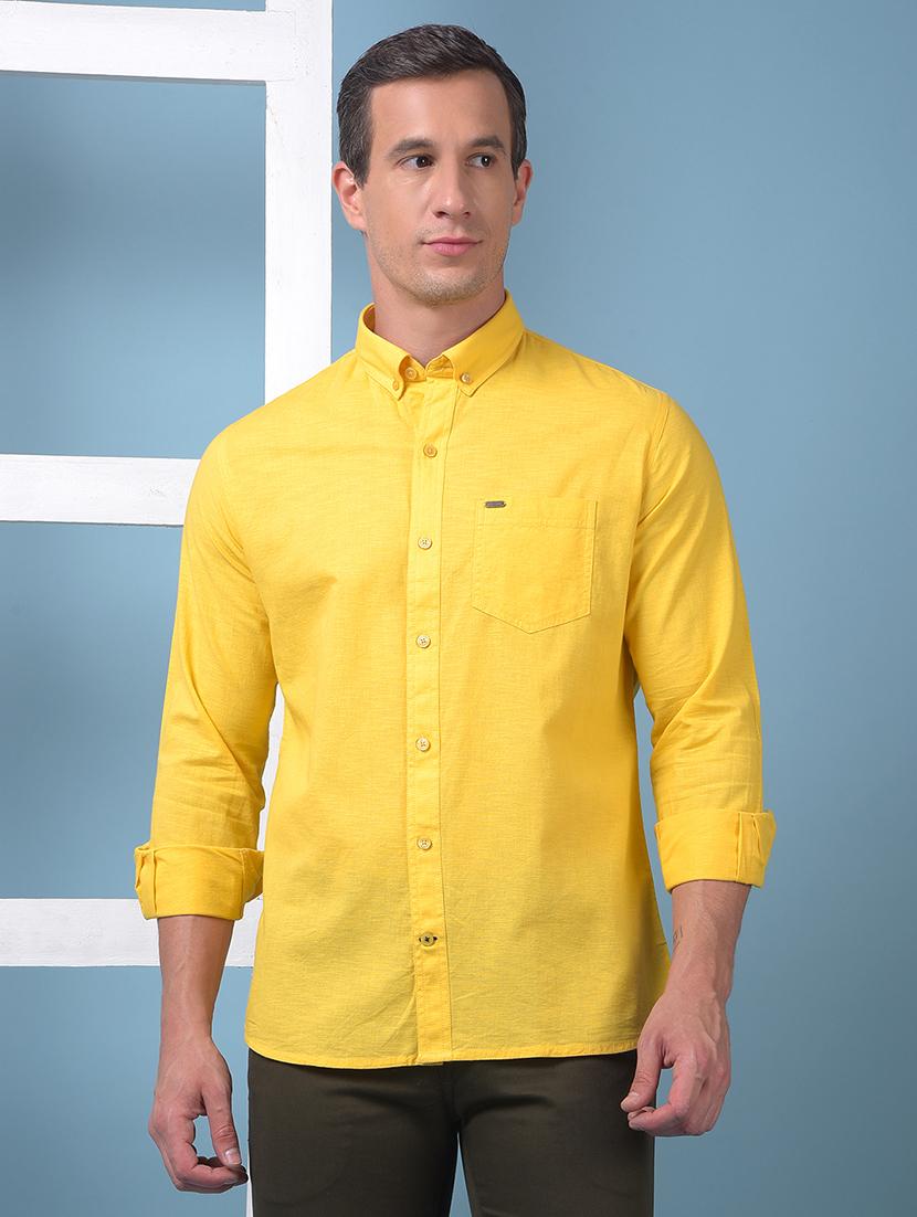men solid long sleeve slim fit casual shirt - 21975657 - Standard Image - 3