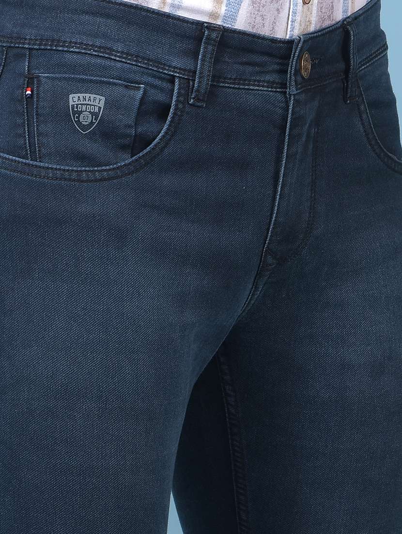 men washed low rise full length slim fit jeans - 21975691 - Standard Image - 5