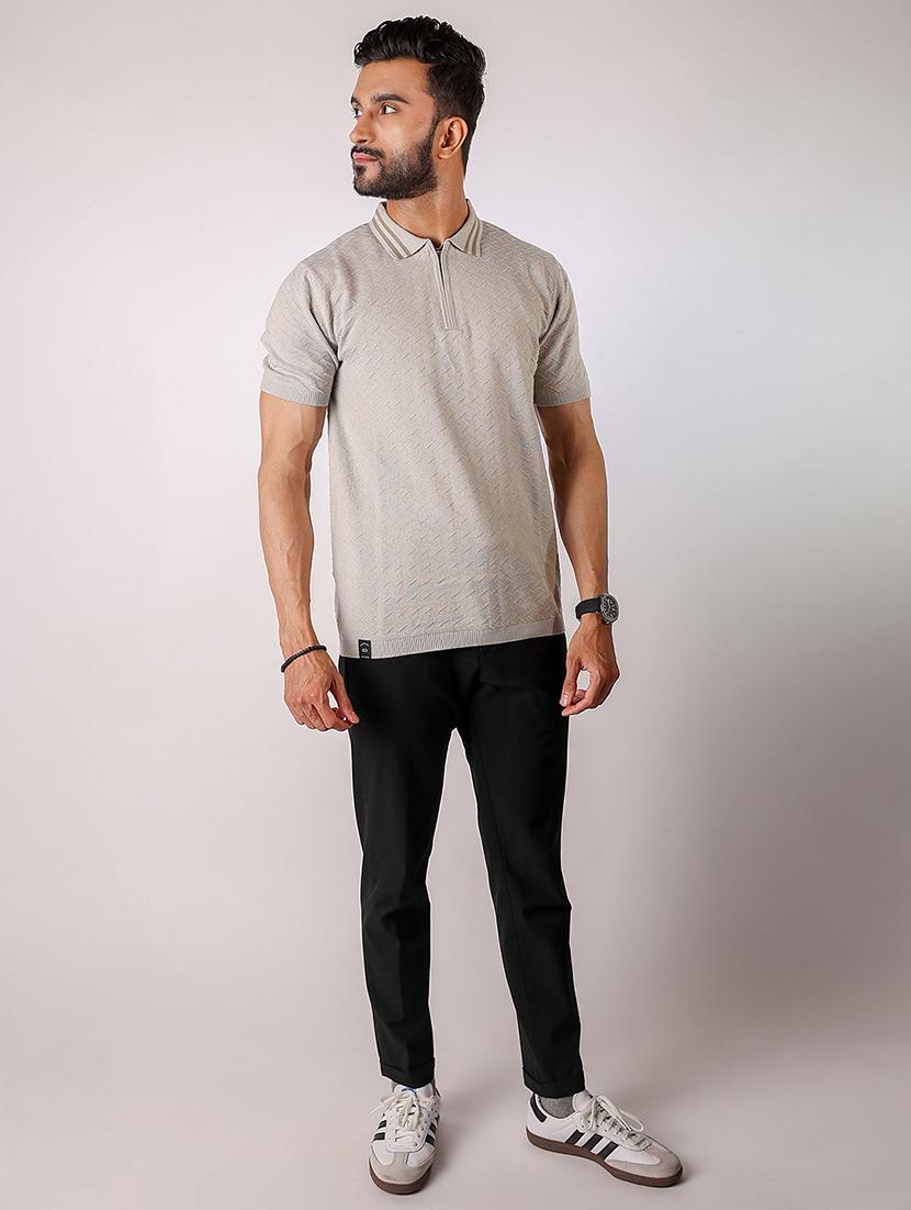 men self design short sleeve regular fit polo t-shirt - 21975724 - Standard Image - 3