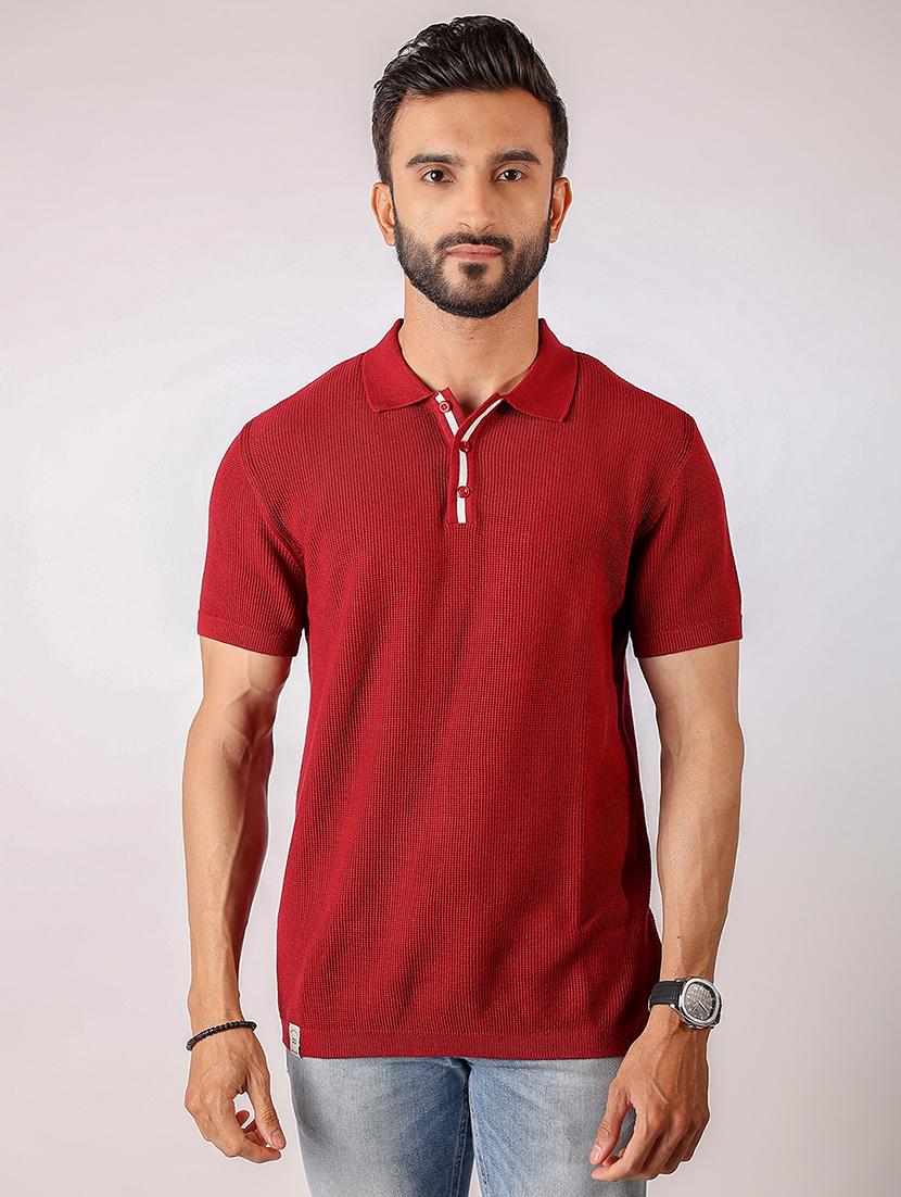 men solid short sleeve regular fit polo t-shirt - 21975736 - Zoom Image - 0