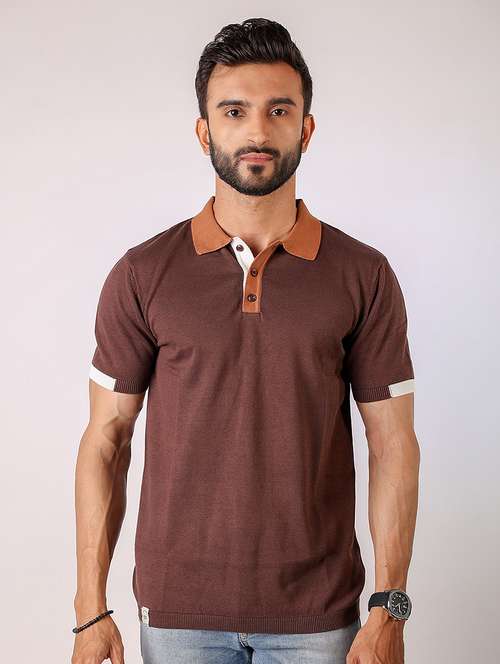 men solid short sleeve regular fit polo t-shirt - 21975738 - Standard Image - 0