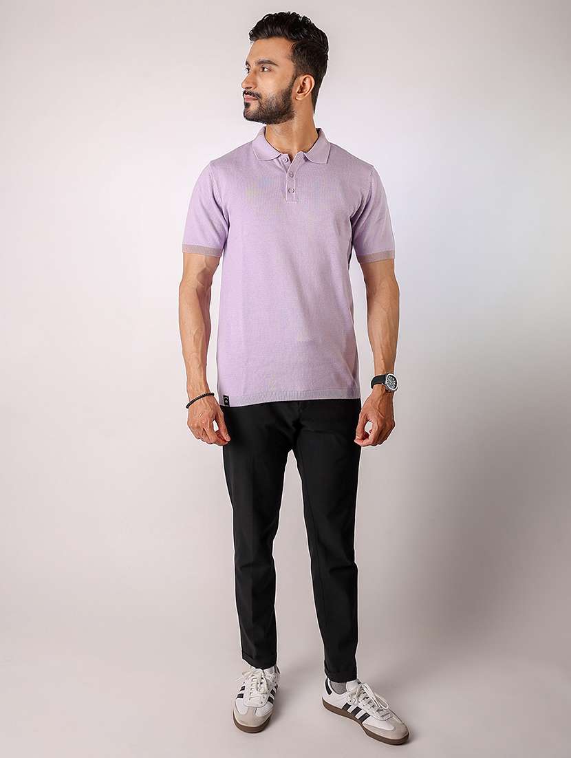 men solid short sleeve regular fit polo t-shirt - 21975739 -  Standard Image - 3