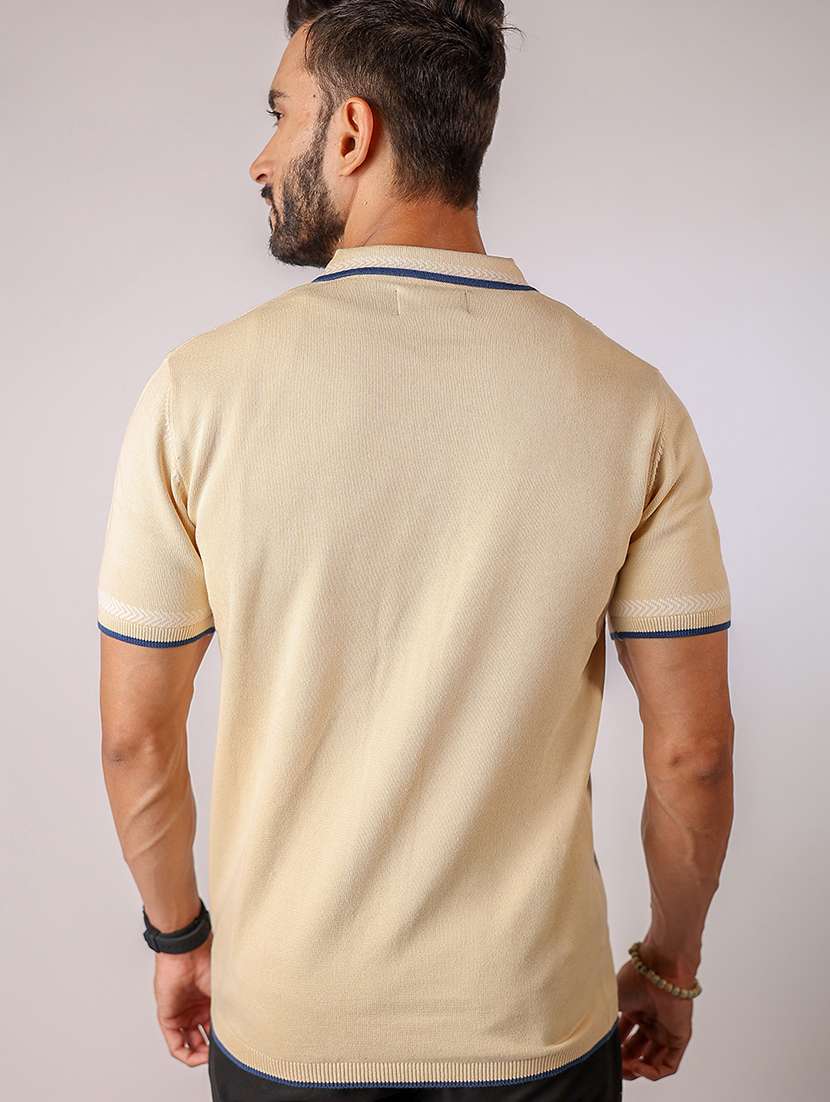 men self design short sleeve regular fit polo t-shirt - 21975743 -  Standard Image - 3