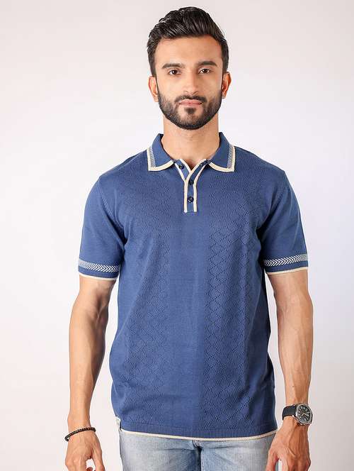 men self design short sleeve regular fit polo t-shirt - 21975744 -  Standard Image - 0