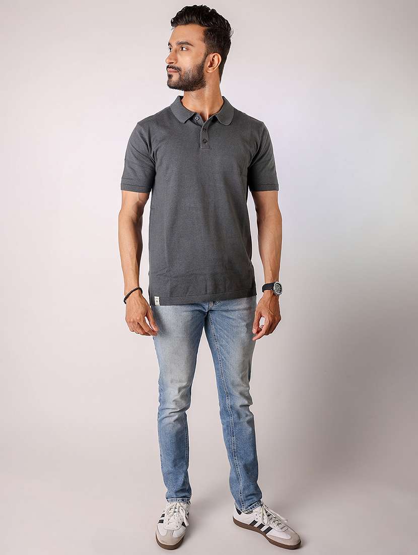 men solid short sleeve regular fit polo t-shirt - 21975748 -  Standard Image - 3