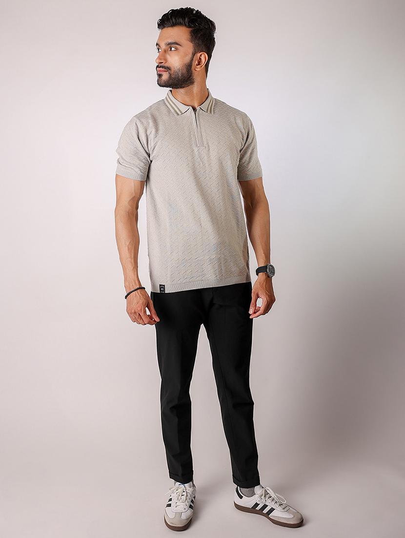 men self design short sleeve regular fit polo t-shirt - 21975753 - Standard Image - 3