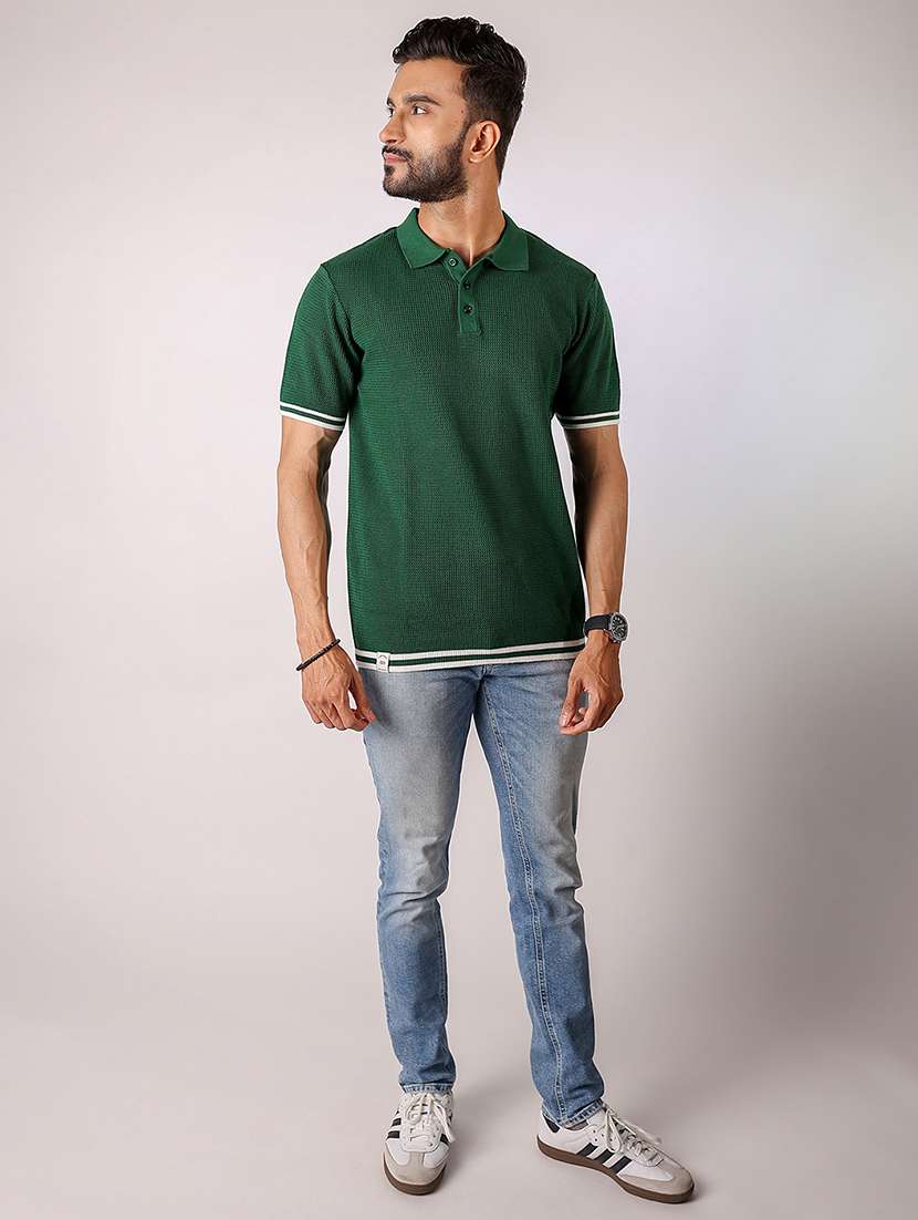 men solid short sleeve regular fit polo t-shirt - 21975757 - Standard Image - 3