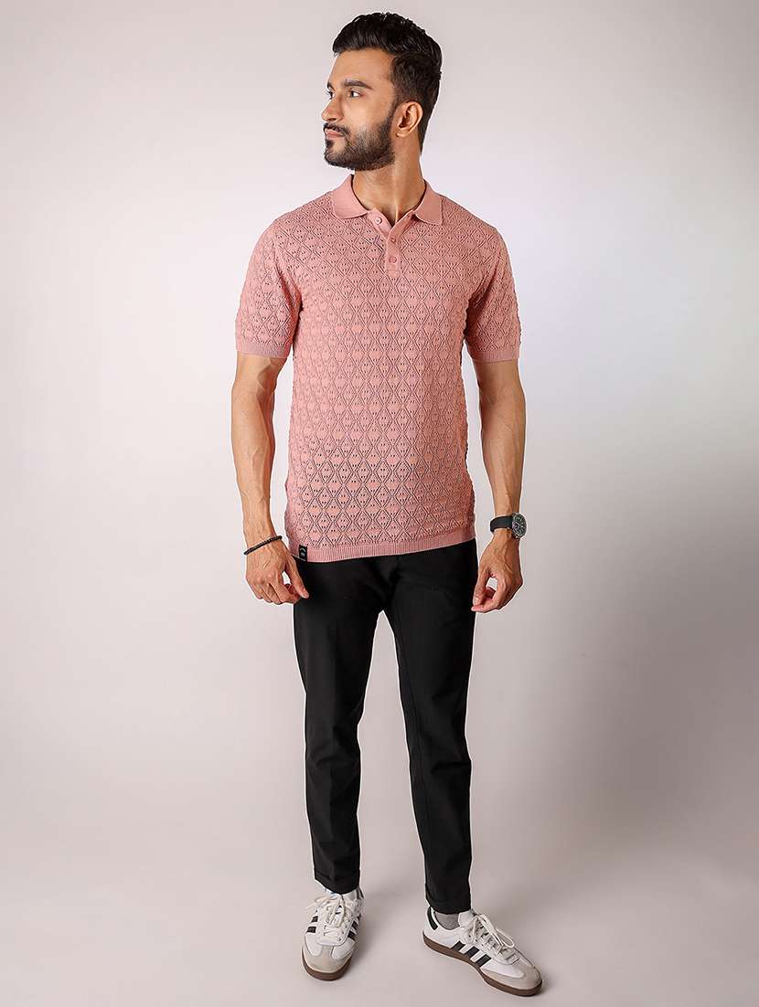 men self design short sleeve regular fit polo t-shirt - 21975763 -  Standard Image - 3