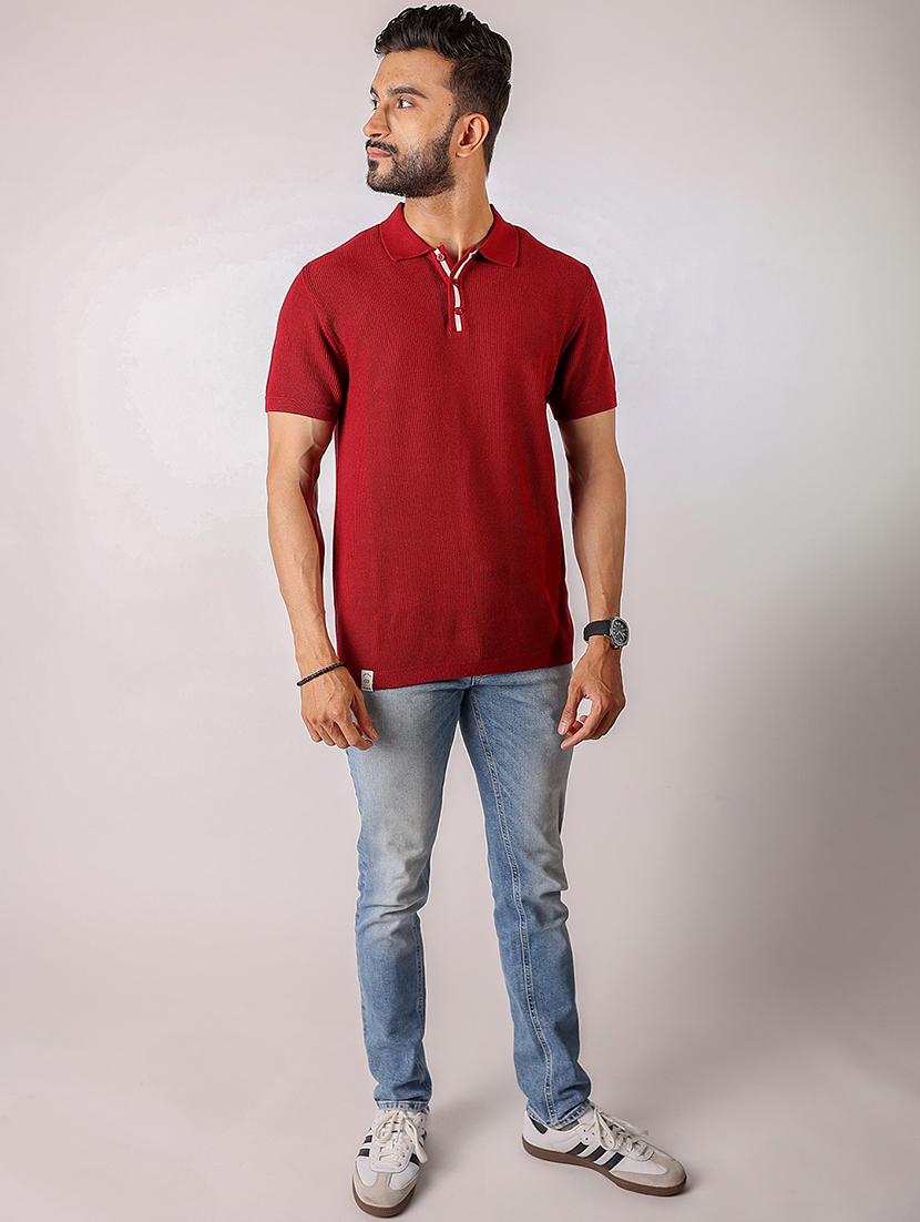 men solid short sleeve regular fit polo t-shirt - 21975765 - Standard Image - 3