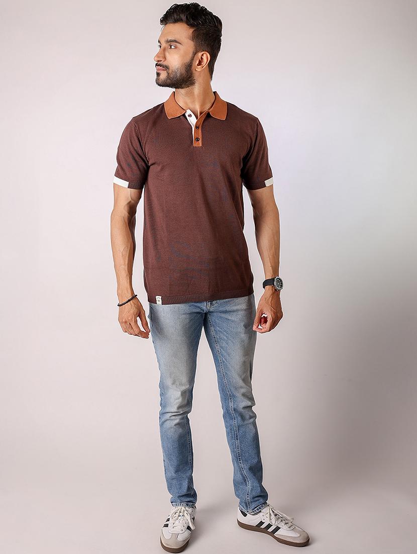 men solid short sleeve regular fit polo t-shirt - 21975767 - Standard Image - 3