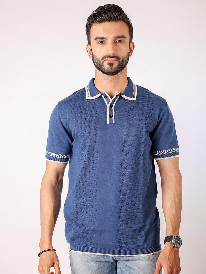 men self design short sleeve regular fit polo t-shirt - 21975773 - Zoom Image - 0