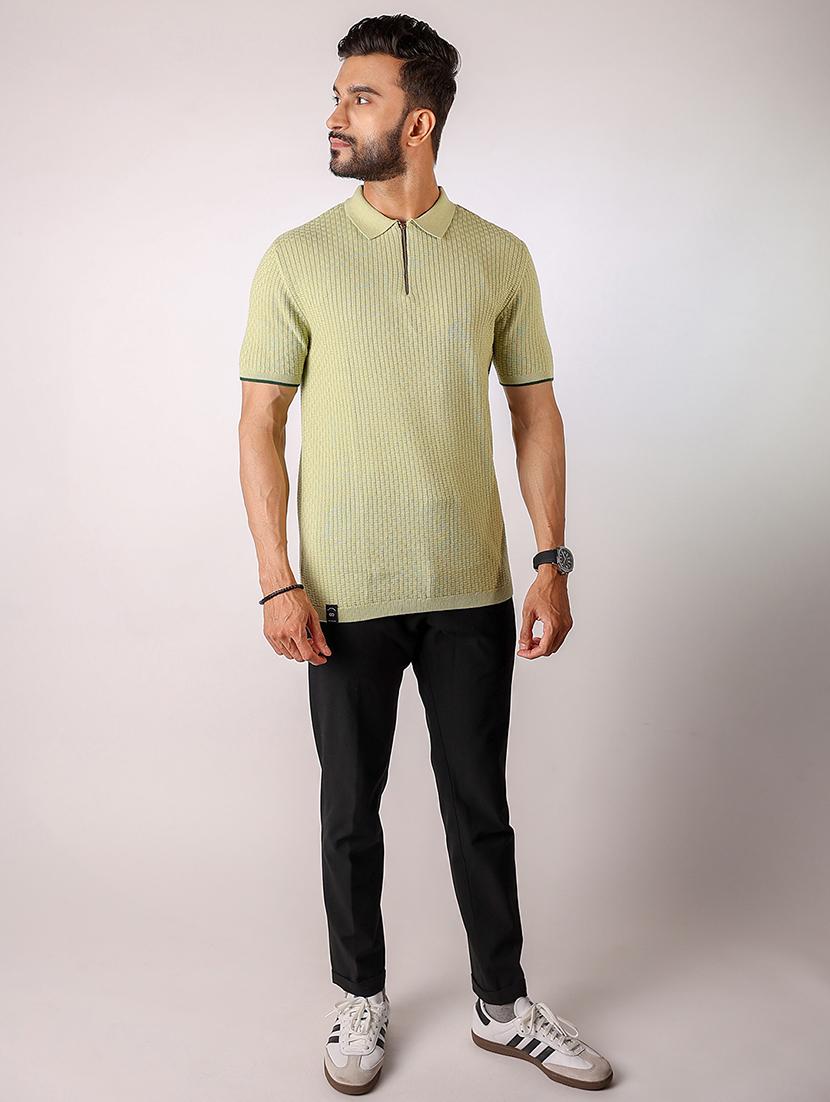 men self design short sleeve regular fit polo t-shirt - 21975775 - Standard Image - 3