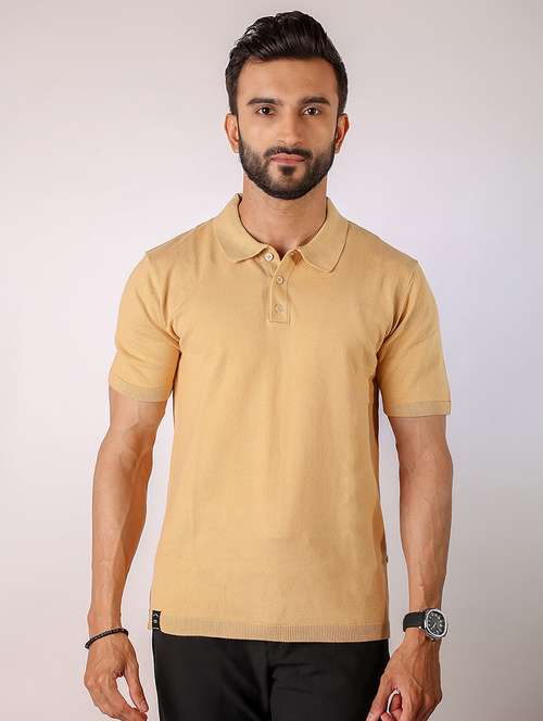 men solid short sleeve regular fit polo t-shirt - 21975776 -  Standard Image - 0