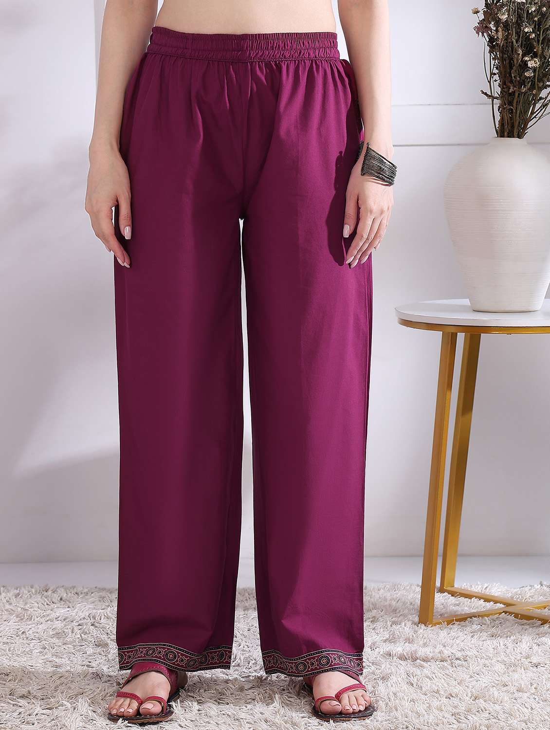 women three quarter sleeve kurta palazzo with dupatta set - 21975797 -  Standard Image - 5