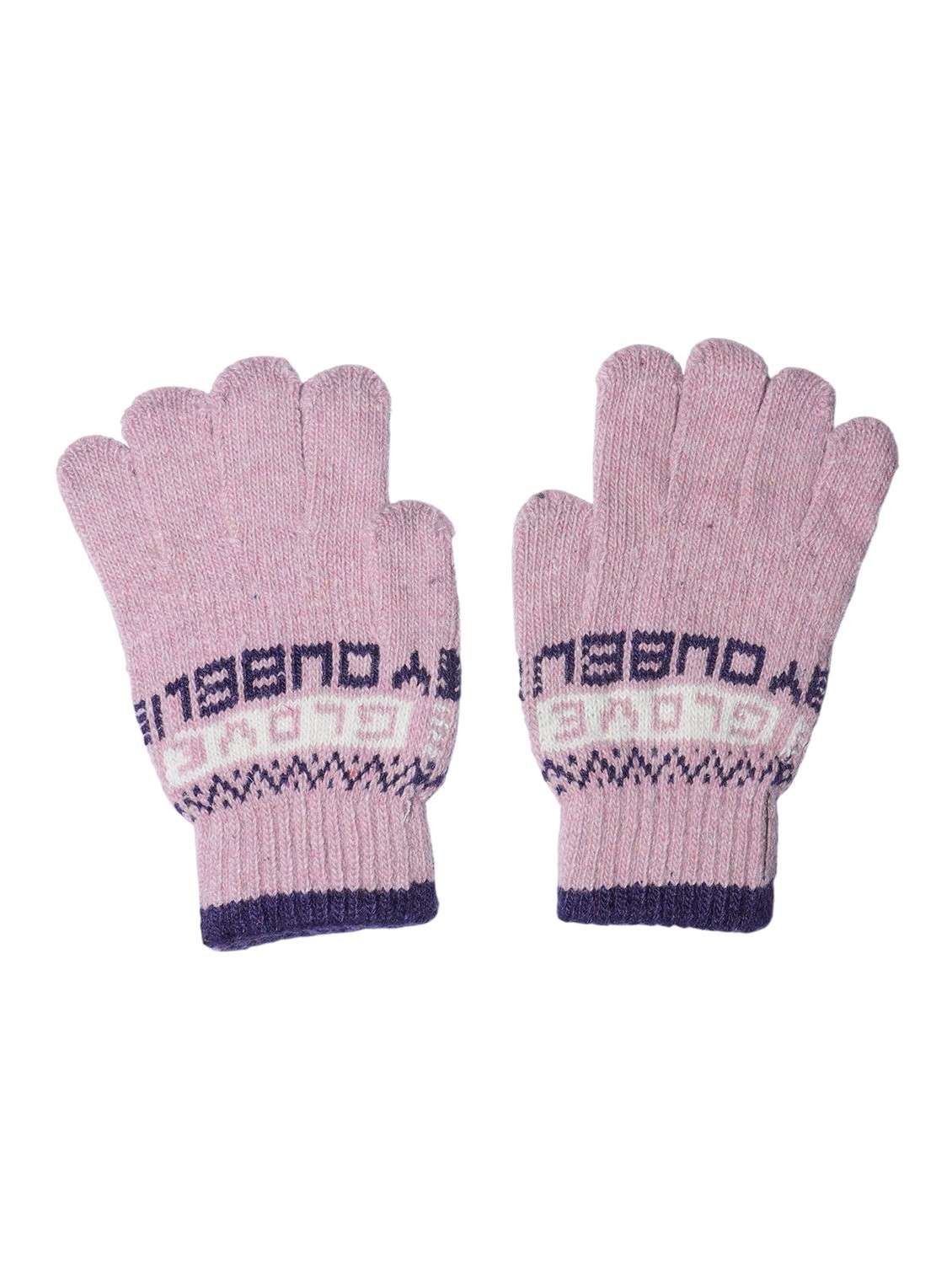 girls self design winter gloves