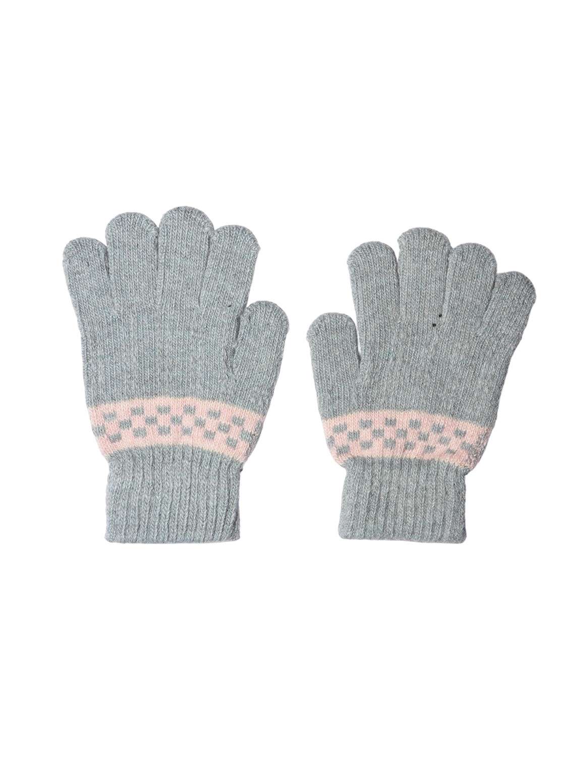 girls self design winter gloves
