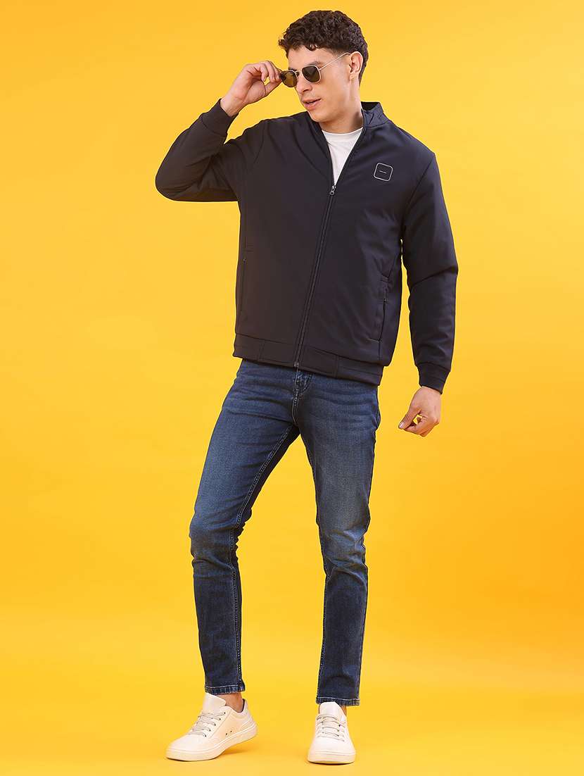 men solid long sleeve lightweight bomber jacket - 21975912 -  Standard Image - 5