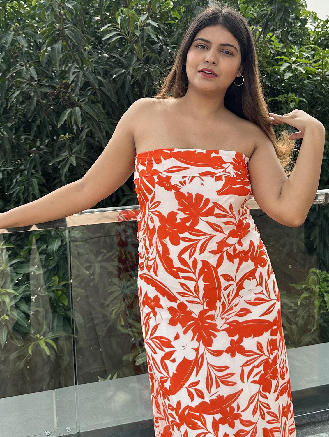 floral print sleeveless cotton maxi dress - 21976232 - Standard Image - 5